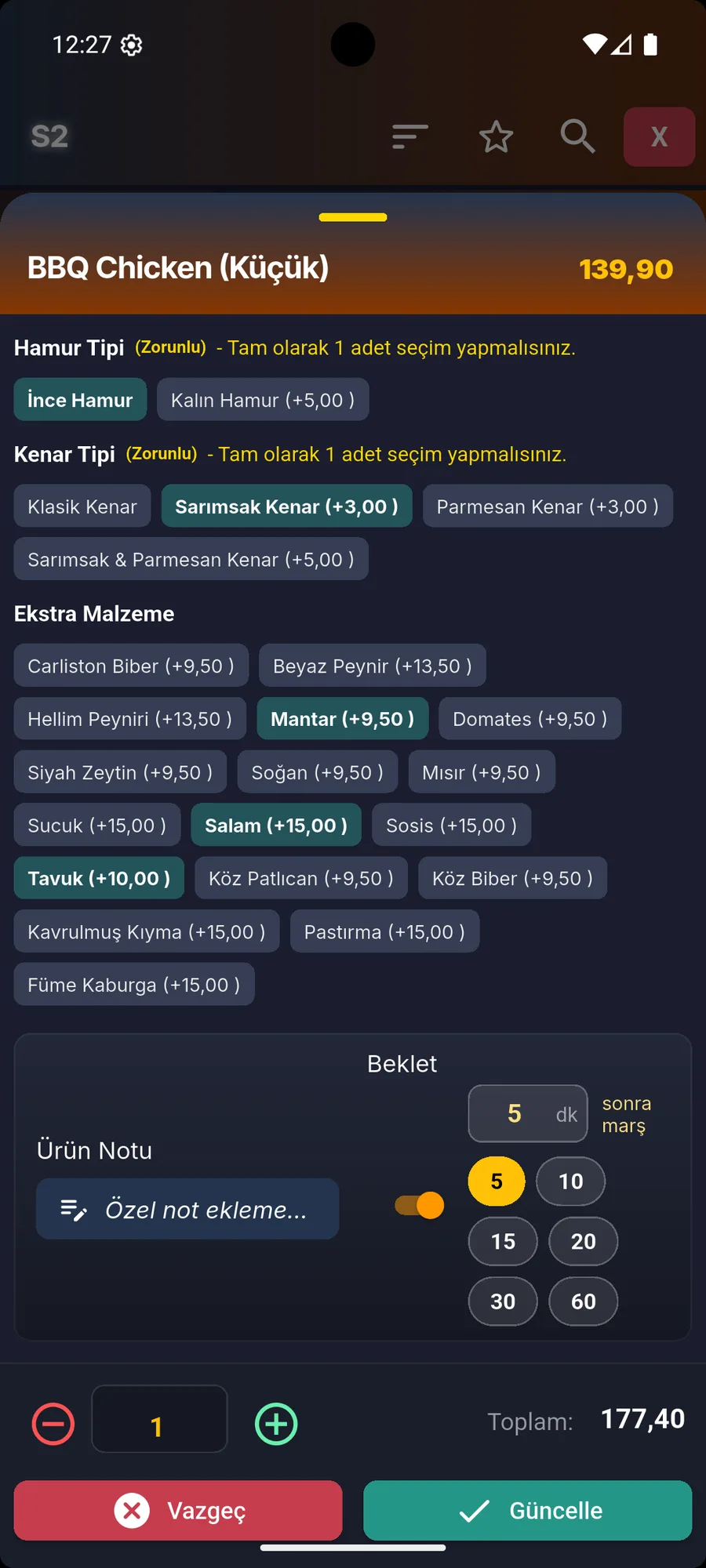 Ürün Özelleştirme