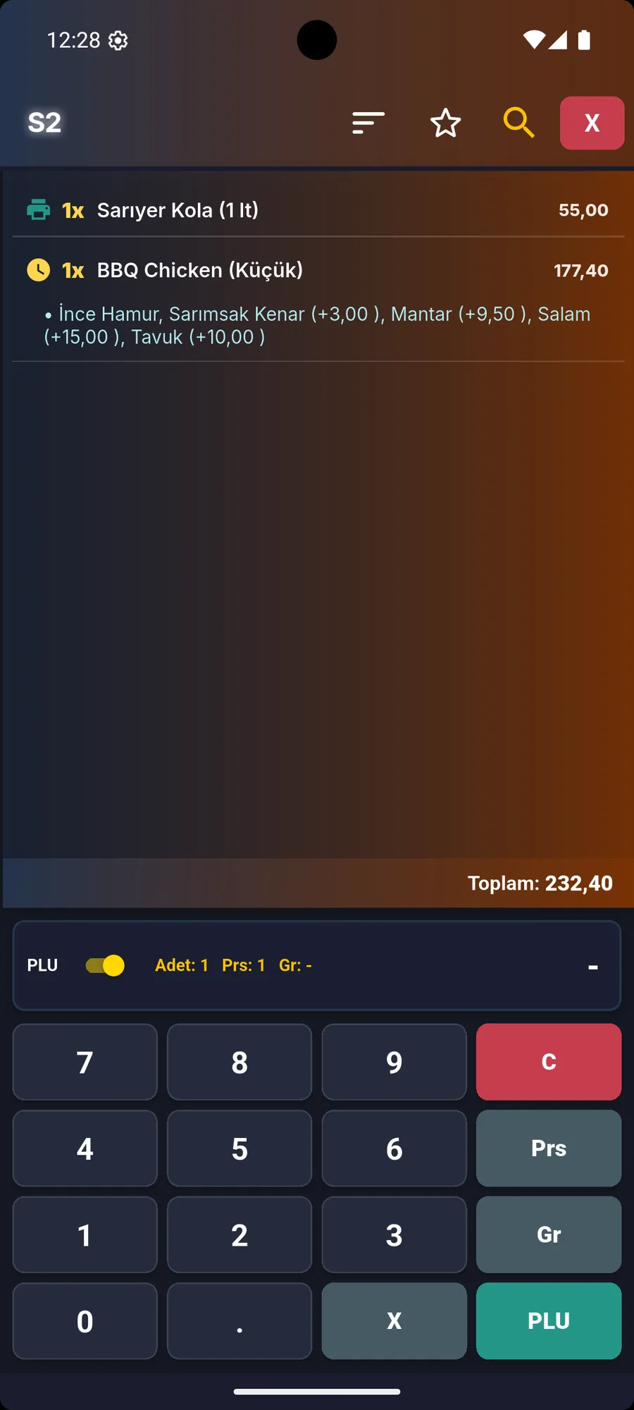 PLU Tuş Takımı
